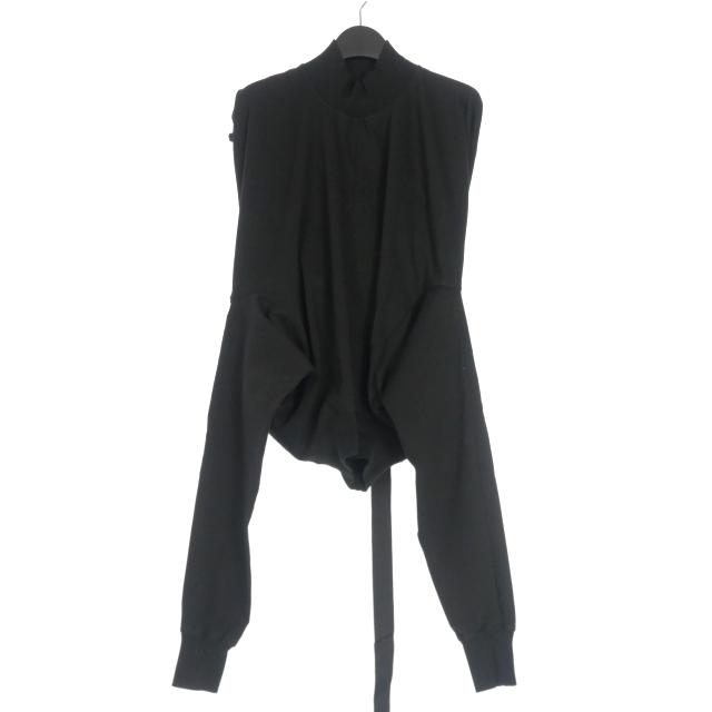 【中古】未使用品 ダークシャドウ DRKSHDW RICK OWENS 25AW HEADON DBL SWEATER BLACK ダブルネック スウェット 未使用品 ダークシャドウ DRKSHDW RICK OWENS 25AW HEADON DBL SWEATER