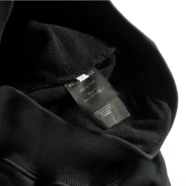 BALENCIAGA バレンシアガ 17AW バックロゴ プルオーバーフーディ