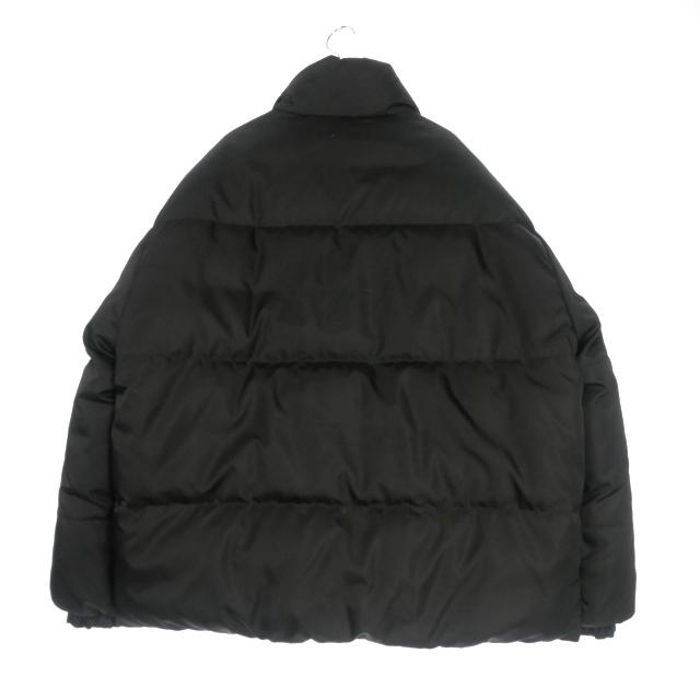 【中古】プラダ PRADA Re-Nylon トライアングルロゴ リバーシブル ダウンジャケット ブルゾン XL ブラック 黒 SGC045 PRADA（プラダ） PRADA Re-Nylon トライアングルロゴ リバーシブル