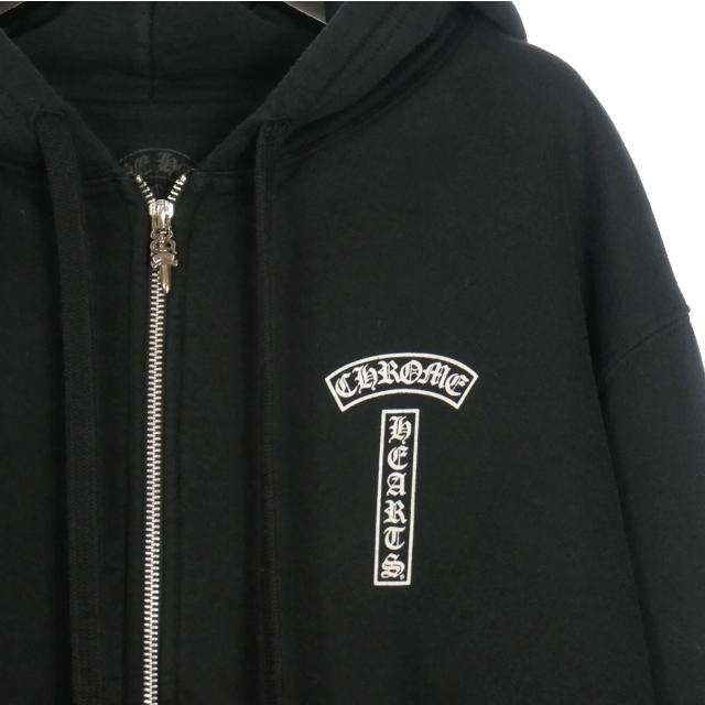 Chrome Hearts 黒 フード付きパーカー Chrome Hearts 黒 パーカー