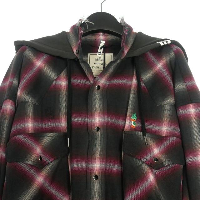 未使用品 ミハラヤスヒロ MIHARA YASUHIRO 25AW Hoodie Combine