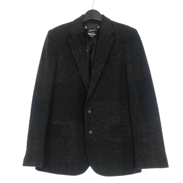 ISAMU KATAYAMA BACKLASH レザーテーラードジャケット 黒 イサムカタヤマバックラッシュ ISAMU KATAYAMA BACKLASH THE LINE