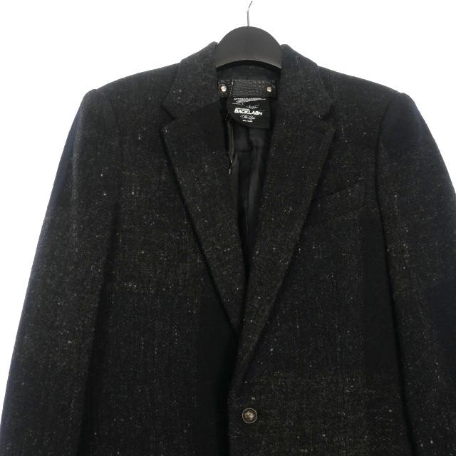 ISAMU KATAYAMA BACKLASH レザーテーラードジャケット 黒 イサムカタヤマバックラッシュ ISAMU KATAYAMA BACKLASH THE LINE