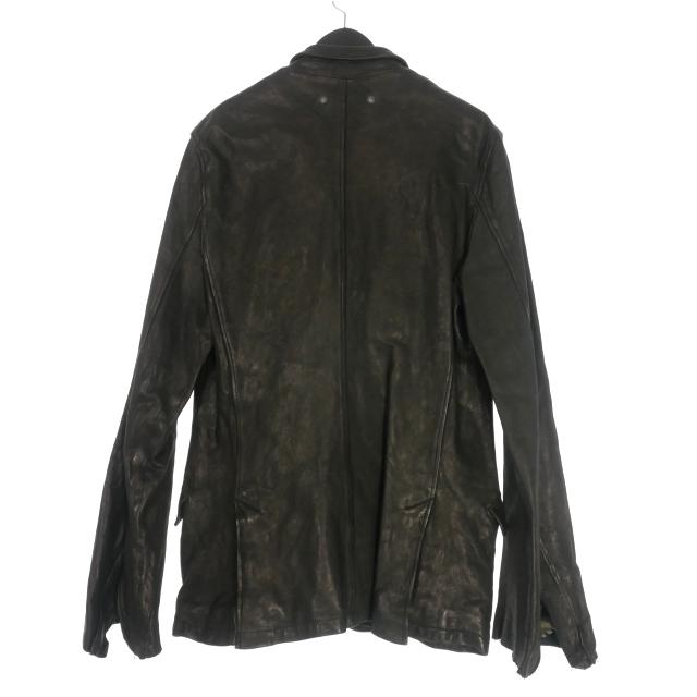 イサムカタヤマ バックラッシュ スエード レザーコート ジャケット ロング 黒 イサムカタヤマバックラッシュ ISAMU KATAYAMA BACKLASH THE LINE
