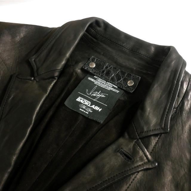 ISAMU KATAYAMA BACKLASH レザーテーラードジャケット 3 イサムカタヤマバックラッシュ ISAMU KATAYAMA BACKLASH THE LINE