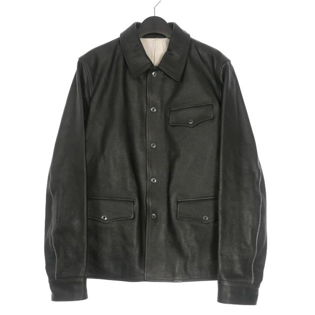 専用 イサムカタヤマバックラッシュ レザーライダースジャケット ISAMU KATAYAMA BACKLASH - ジャパンカーフレザー グレージング仕上げ