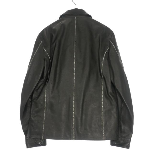 isamu katayama backlush レザージャケット ISAMU KATAYAMA BACKLASH x ROLL - Back embroidered goat leather
