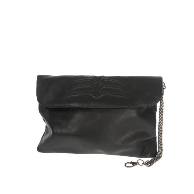 アレキサンダーマックイーン ALEXANDER MCQUEEN レザー クラッチバッグ 