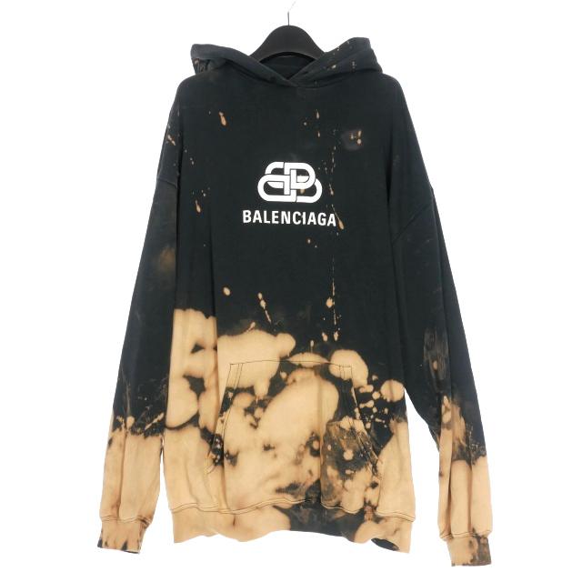 BALENCIAGA（バレンシアガ） BALENCIAGA BBロゴ ブリーチ加工 プル 