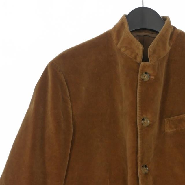 イレブンティ eleventy Slim-Fit Mandarin Collar Suede Jacket 