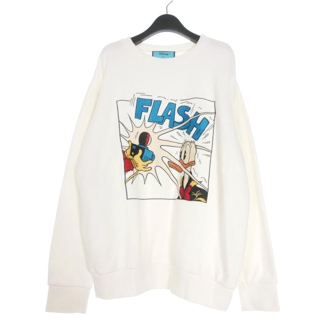 Disney x Gucci ドナルドミッキー トレーナー　グッチ　ディズニー GUCCI（グッチ） × DISNEY ドナルド 刺繍 クルーネックスウェット