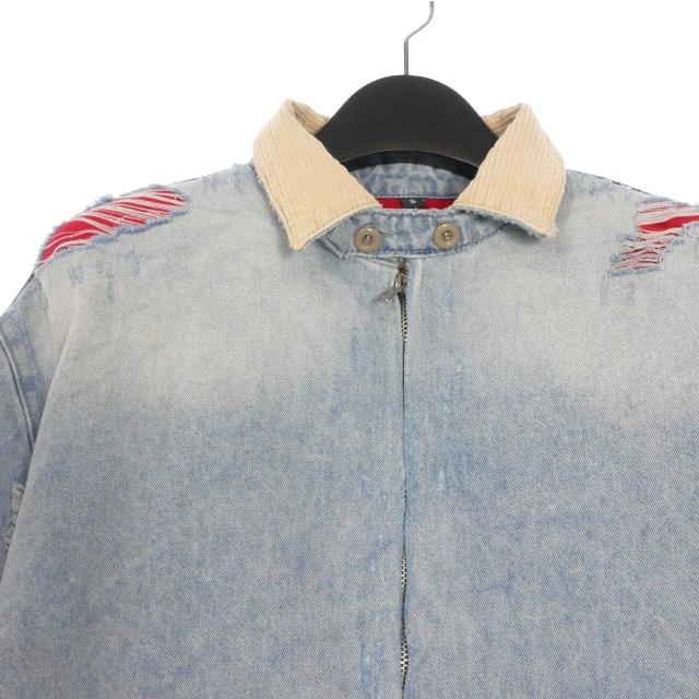 未使用品 バスケットケース Basketcase Distressed Padded Denim 
