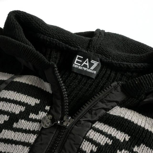 EMPORIO ARMANI エンポリオアルマーニ ジップアップニットフーディ