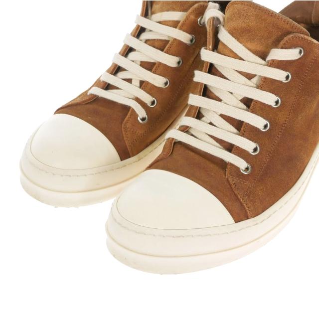 リックオウエンス ラモーンズ スウェード ブラウン リックオウエンス Rick Owens ラモーンズ ローカットスニーカー