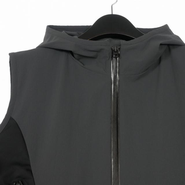 ジエダ Jieda 24AW OL FOODIE VEST フード付きナイロンベスト ジップ 