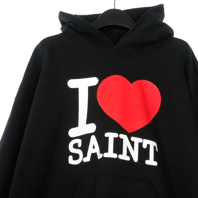 未使用品 セントマイケル SAINTMICHAEL 26SS HOODIE I LOVE SAINT ロゴ 
