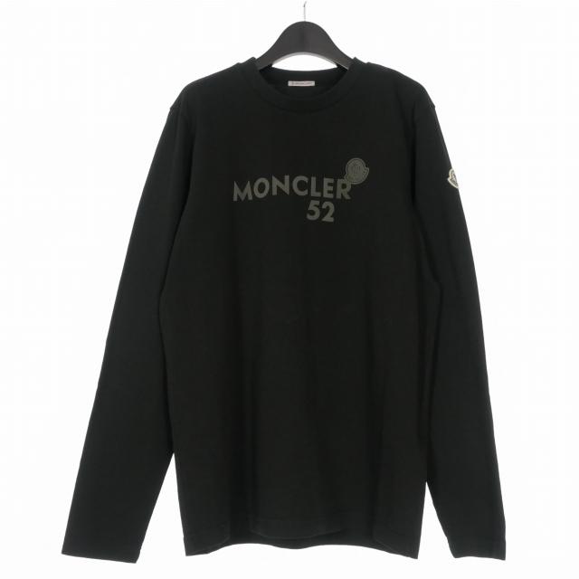 25AW 新品 MONCLER 大人もOK Lサイズ ブラック MONCLER（モンクレール） 未使用品 MONCLER 25AW ロゴワッペン クルー