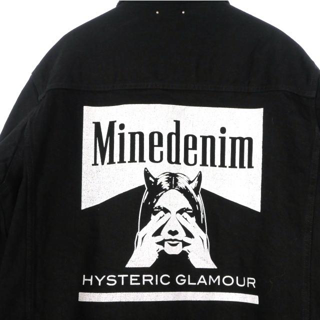 HYSTERIC GLAMOUR ヒスガール フリル ブルゾン 美品 フリー 黒 HYSTERIC GLAMOUR（ヒステリックグラマー） × MINEDENIM バック
