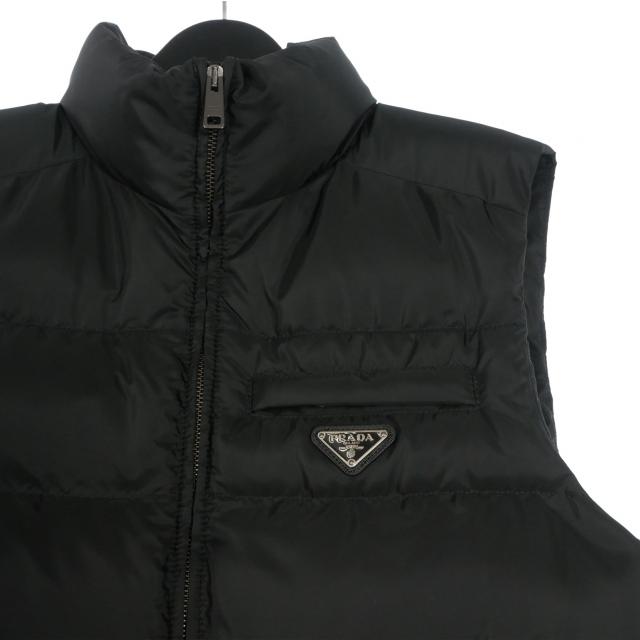 PRADA（プラダ） トライアルロゴ ダウンベスト 2024年製 48 ブラック