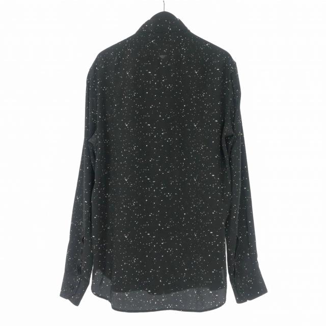 サンローラン パリ SAINT LAURENT PARIS ロングスリーブ シルクシャツ
