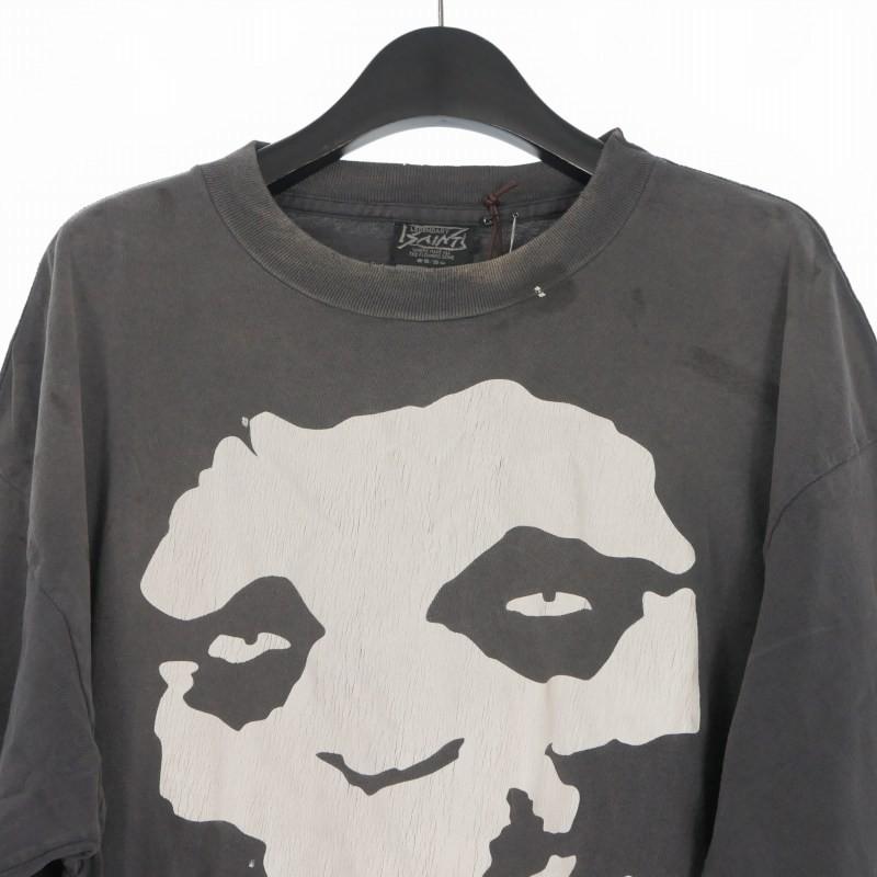 未使用品 セントマイケル SAINTMICHAEL × A BATHING APE 26SS BAPE_SS T-SHIRT/ALWAYS LOVE Tシャツ カットソー 半袖 L ブラック 黒 SM-MKの画像