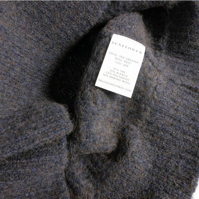 トップス サンフラワー yak sweater Dirty クルーネックニット セーター