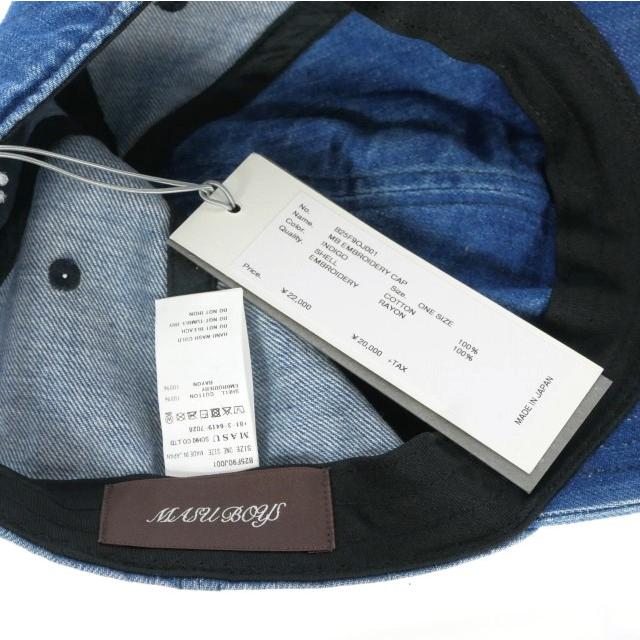MASU 25AWキャップ　新品未使用 未使用品 エムエーエスユー MASU 25AW MB EMBROIDERY CAP ロゴ刺繍