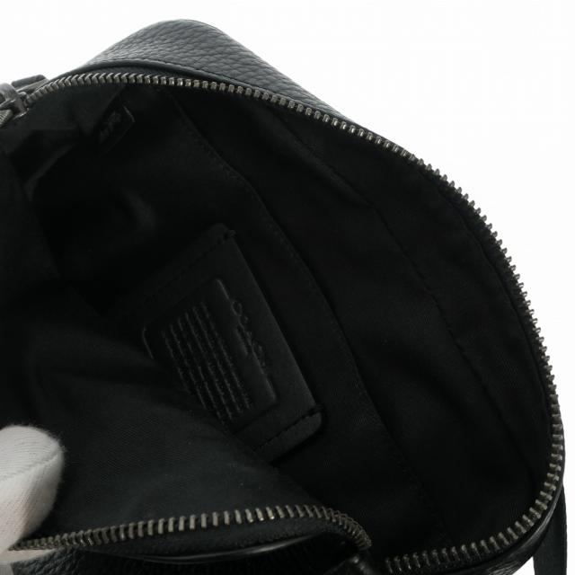 COACH（コーチ） レザー ウエストバッグ ボディバッグ 鞄 ブラック 黒