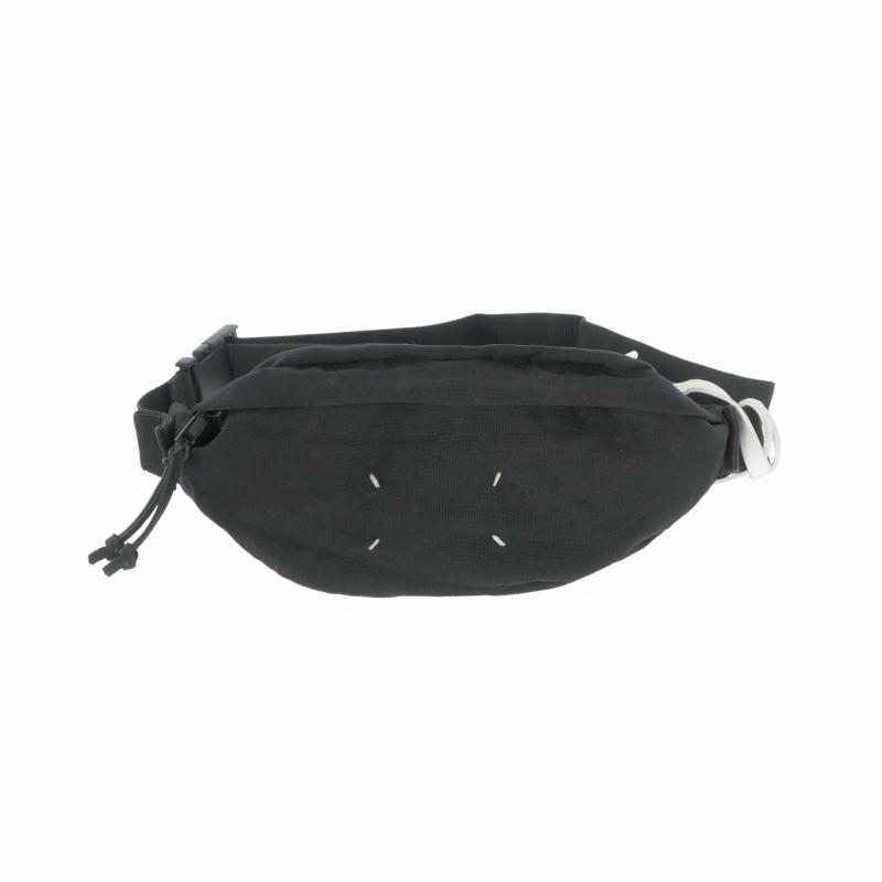【極美品】Maison Margiela☆ウエストポーチ☆黒 極美品】人気の黒♪メゾンマルジェラ ボディバッグ ウエストポーチ