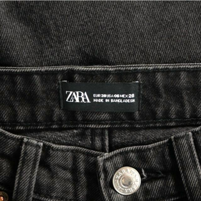 ZARA（ザラ） ハイウエスト ワイドレッグ デニムパンツ ジーンズ 38