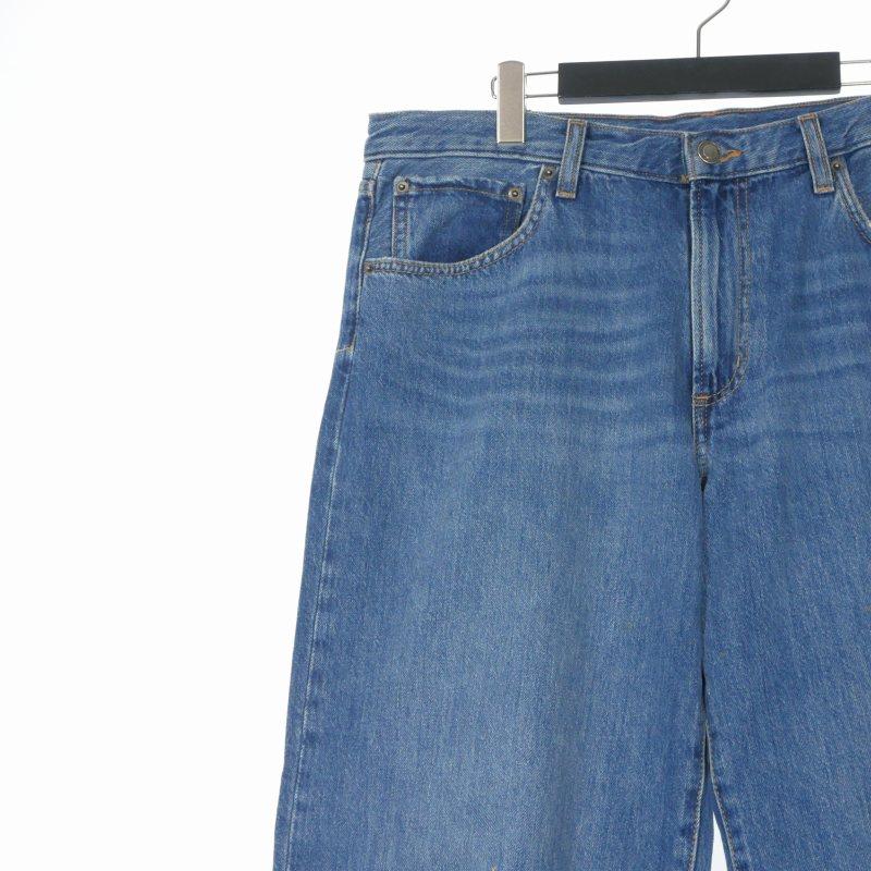 ZARA（ザラ） ワイドレッグデニムパンツ ジーンズ EUR44 インディゴ