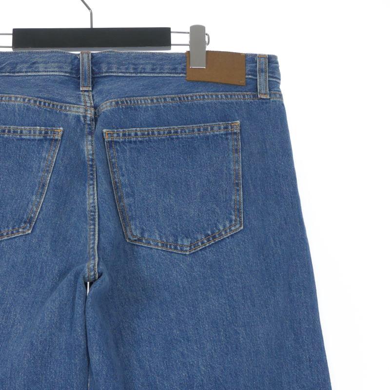 ZARA（ザラ） ワイドレッグデニムパンツ ジーンズ EUR44 インディゴ