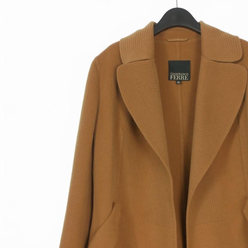 ジャンフランコフェレ GIANFRANCO FERRE ウールアンゴラ ロングコート