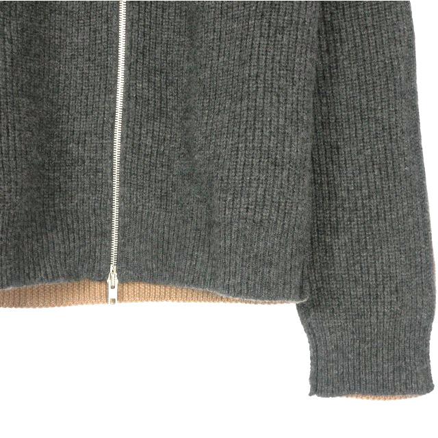 【めいさん専用】マルジェラ　グレー ショートスリーブニット サイズ10 メゾンマルジェラ Maison Margiela 20AW SWITCH ZIP CARDIGAN
