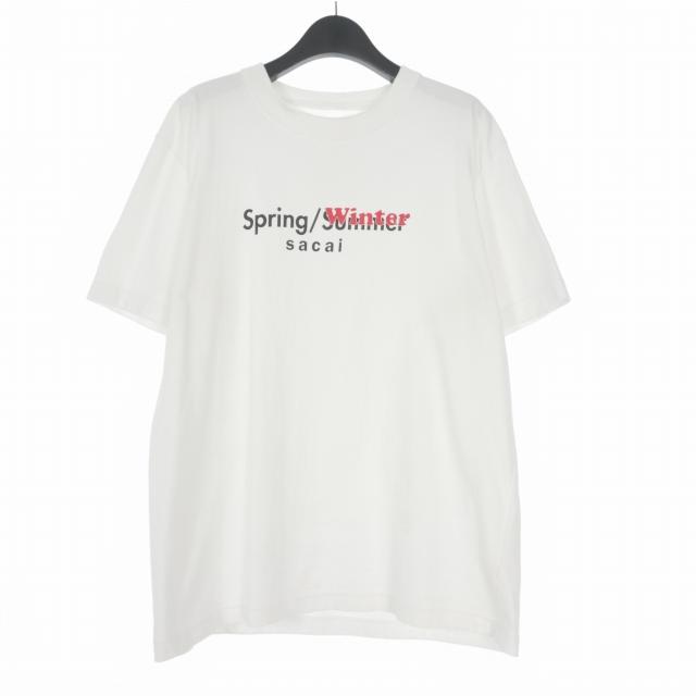 サカイ sacai 19SS SPRING/WINTER シーズンロゴ プリント Tシャツ