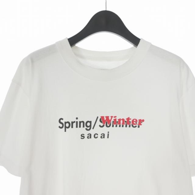 サカイ sacai 19SS SPRING/WINTER シーズンロゴ プリント Tシャツ