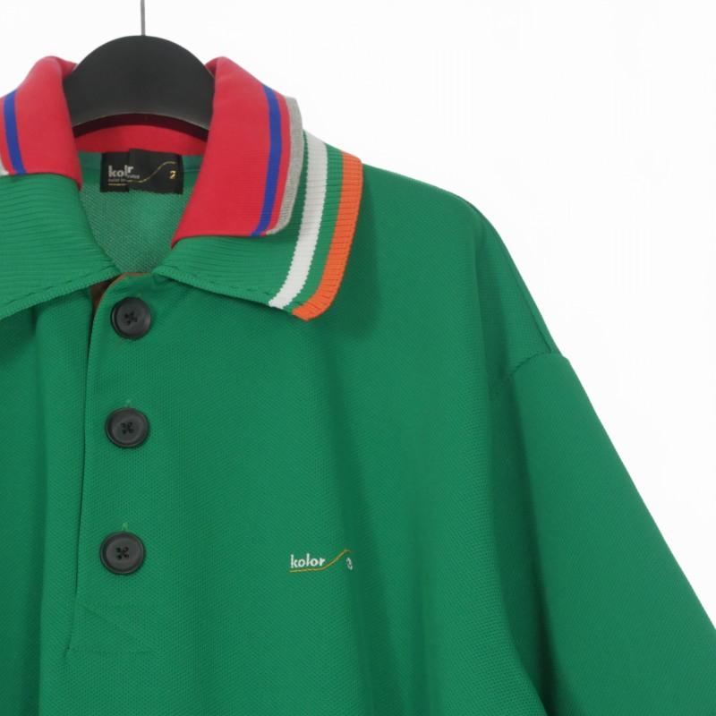 カラー kolor 22SS Pe鹿の子 S/S Polo Shirt ポロシャツ カットソー