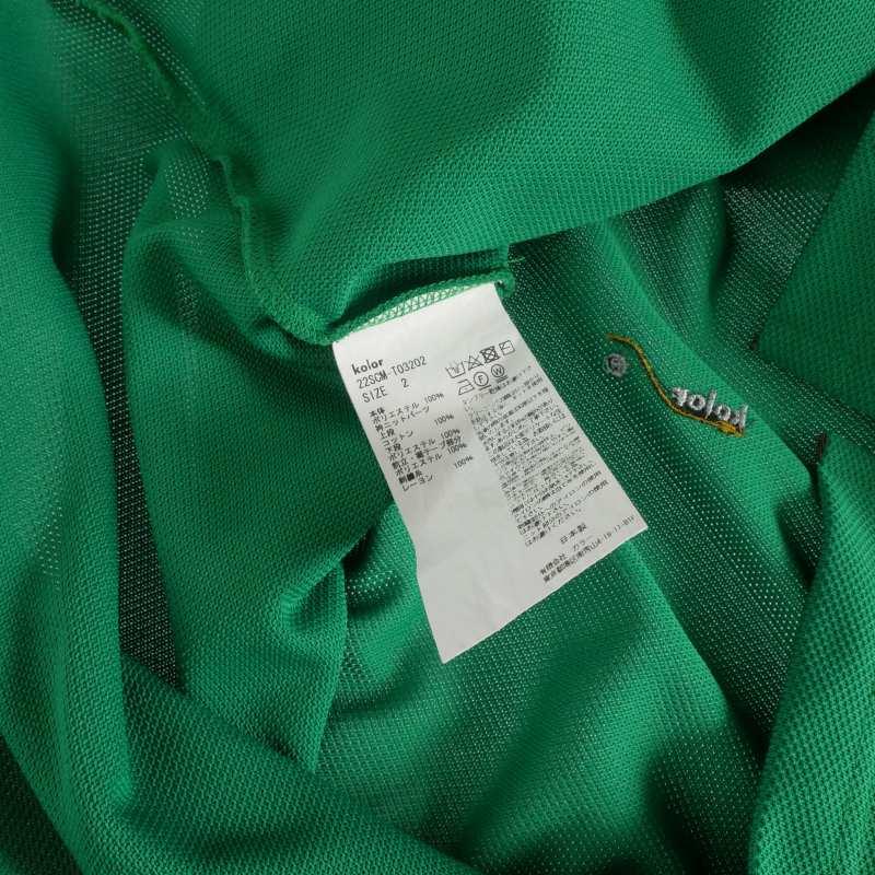 カラー kolor 22SS Pe鹿の子 S/S Polo Shirt ポロシャツ カットソー