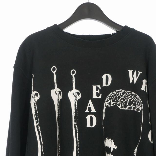 キディル KIDILL LHP EXCLUSIVE SWEAT SHIRT LHP別注 ダメージ加工 