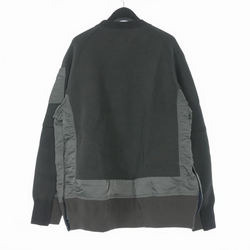 サカイ sacai 22AW Nylon Twill x Sponge Sweat Pullover ドッキング