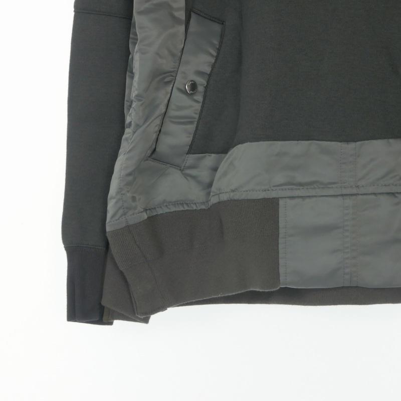 サカイ sacai 22AW Nylon Twill x Sponge Sweat Pullover ドッキング