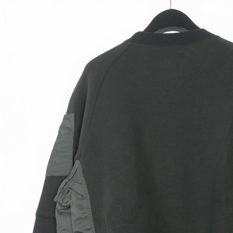 サカイ sacai 22AW Nylon Twill x Sponge Sweat Pullover ドッキング