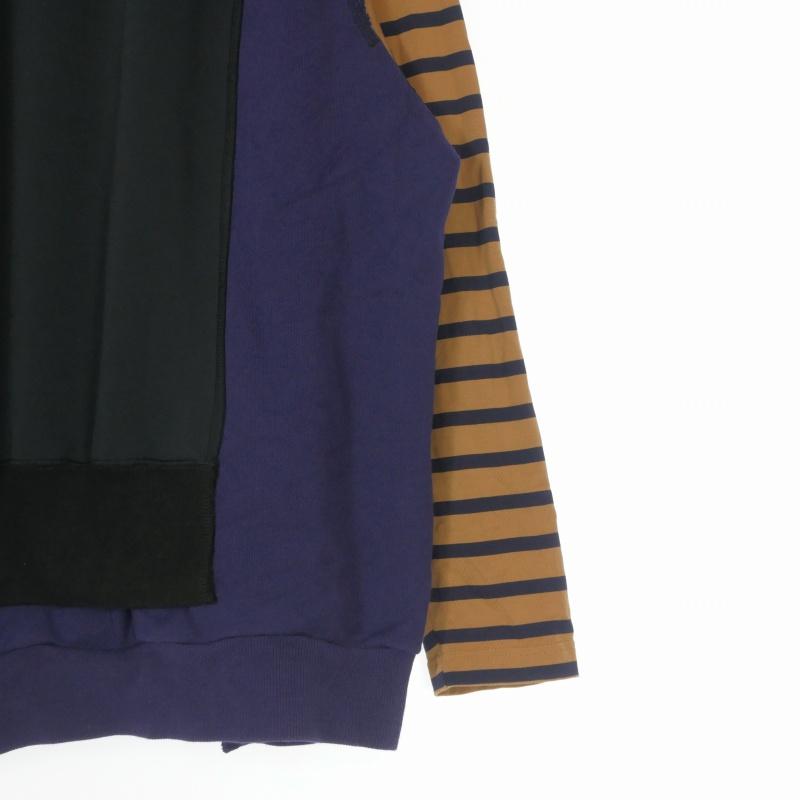 カラー kolor BEACON 22AW ドッキングスウェットシャツ トレーナー 