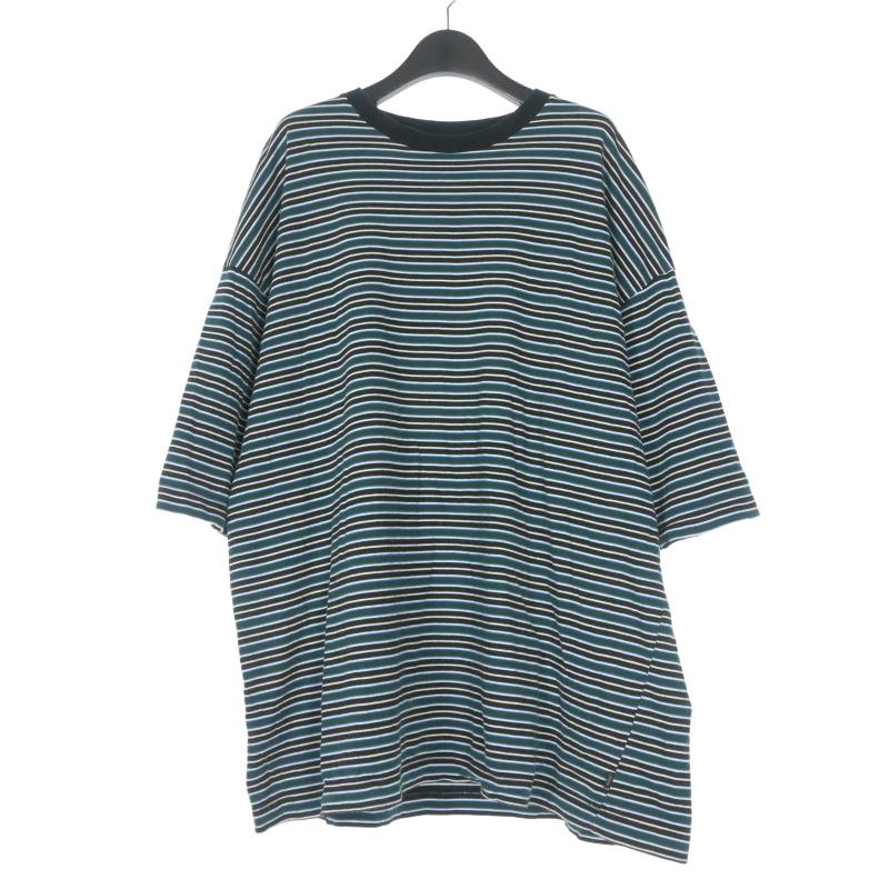 トップス ROTOL TWIST L/S - BORDER BLUE ロトル ROTOL TWIST TEE - BORDER ツイストボーダーTシャツ カットソー