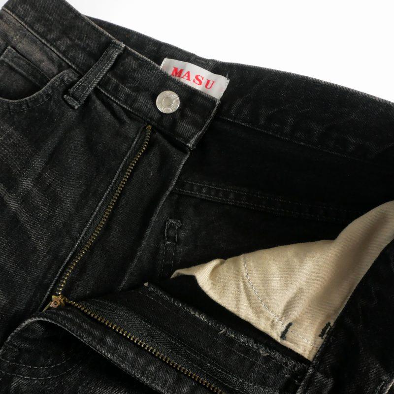 エムエーエスユー MASU 24AW Boys Baggy Jeans バギーデニムパンツ ジーンズ 42 ブラック 黒 MBFW-PTB224 メンズ_6