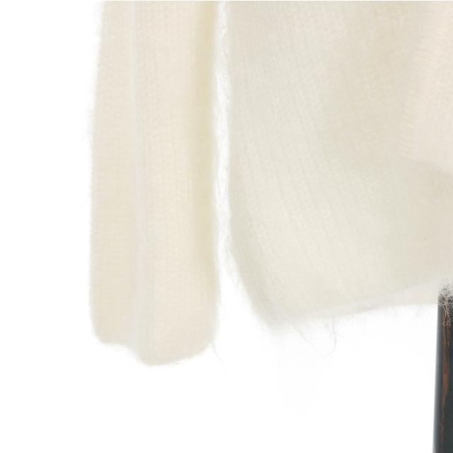 ナウンレス NOUNLESS モヘアニットフリルカーディガン セーター 長袖 1