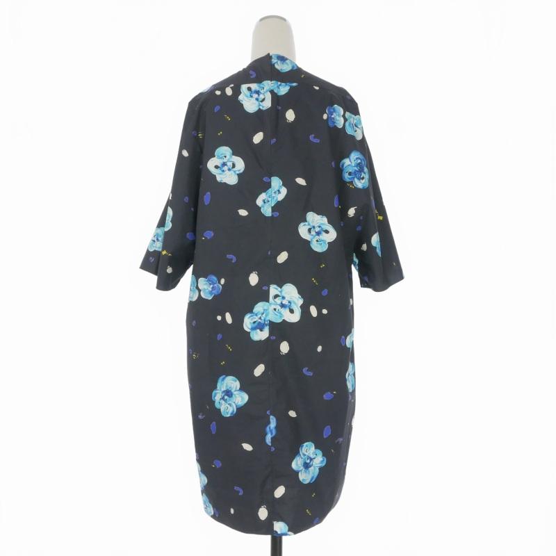 マルニ MARNI 19SS ワンピース ドレス 花柄 半袖 36 ネイビー 紺 ABMA0222A0 国内正規 レディース_1