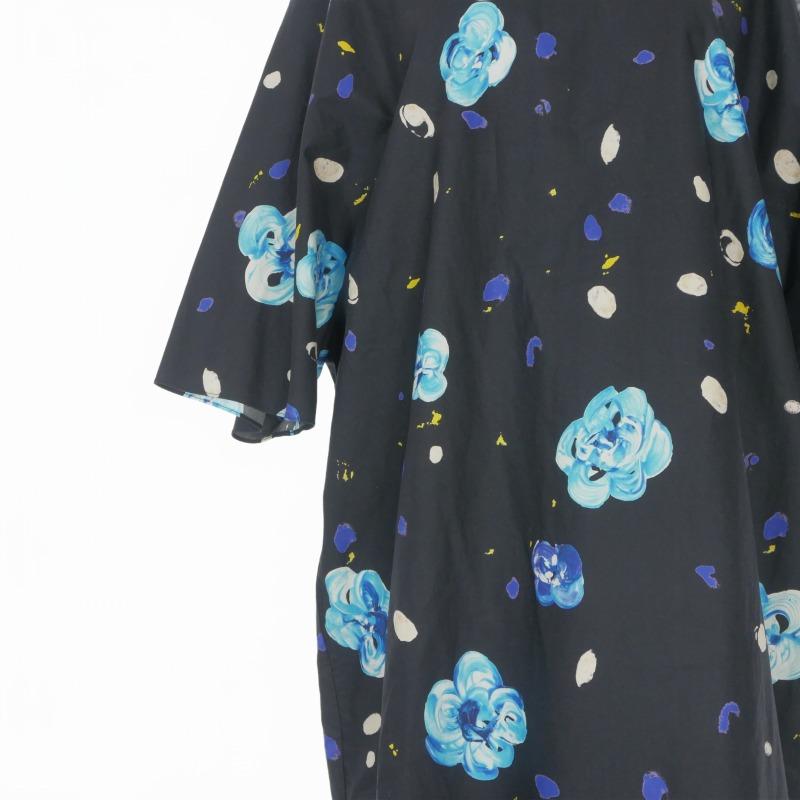 マルニ MARNI 19SS ワンピース ドレス 花柄 半袖 36 ネイビー 紺 ABMA0222A0 国内正規 レディース_3