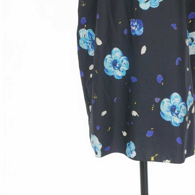 マルニ MARNI 19SS ワンピース ドレス 花柄 半袖 36 ネイビー 紺 ABMA0222A0 国内正規 レディース_4