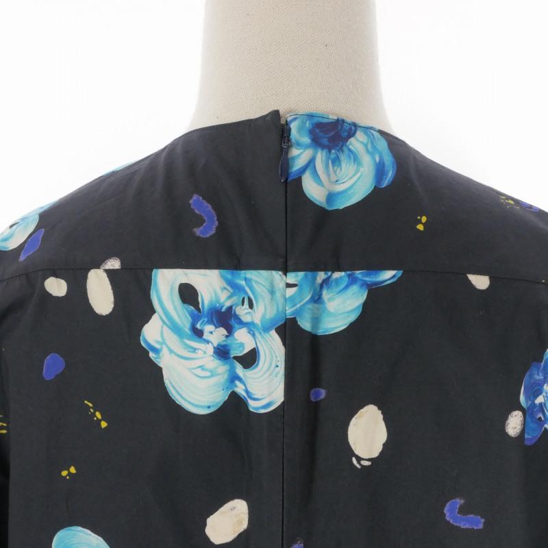 マルニ MARNI 19SS ワンピース ドレス 花柄 半袖 36 ネイビー 紺 ABMA0222A0 国内正規 レディース_5